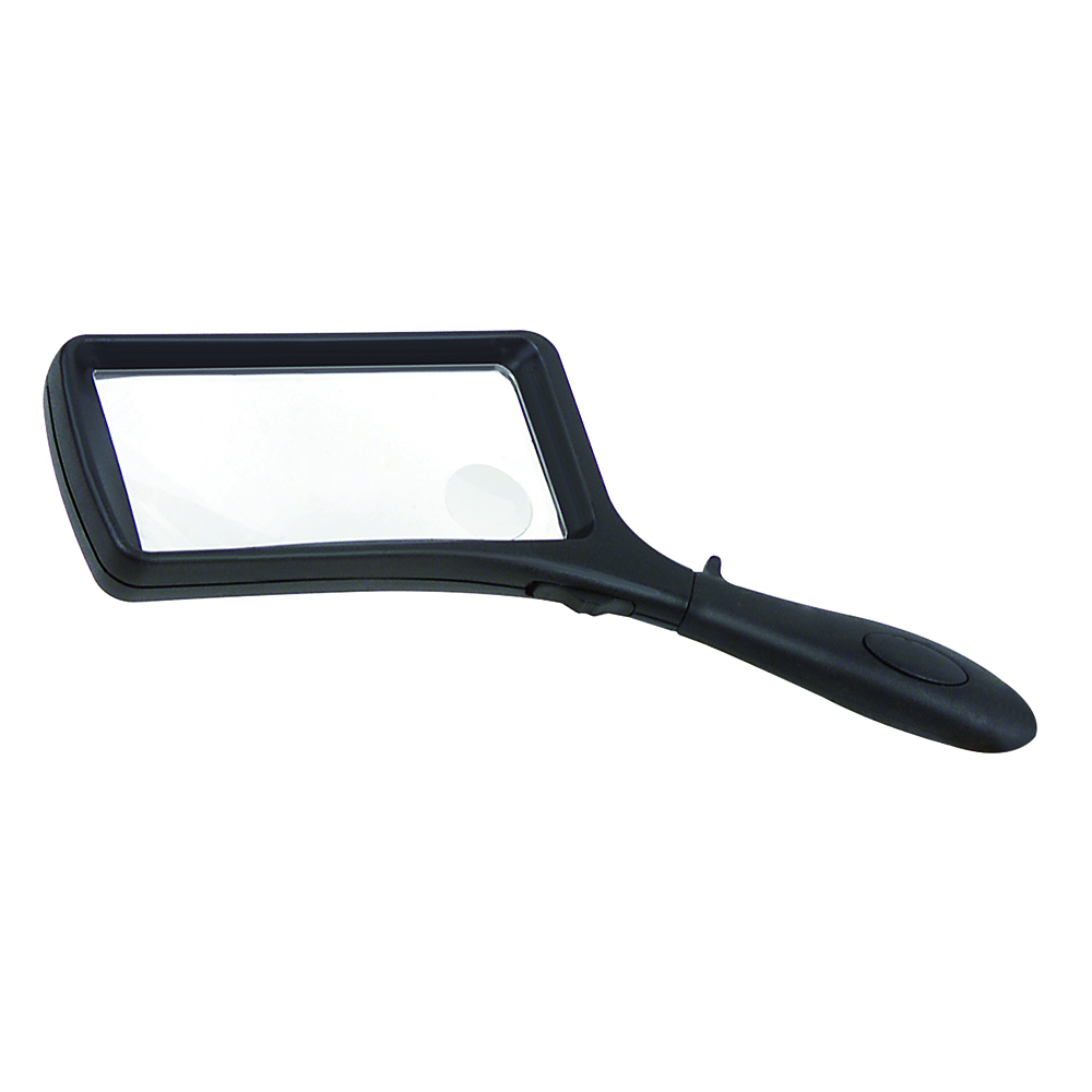 Lupe mit LED-Licht 2x,100x50mm+6x20mm mit 3 Stück LR1130-Batterien