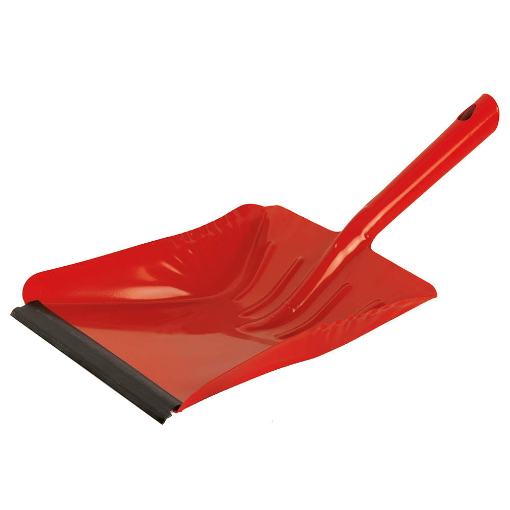 Ganzmetall-Kehrschaufel mit Gummilippe lackiert,Stärke 1mm