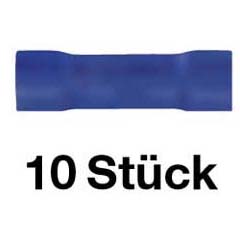 10 Stk.Stoßverbinder 1,5-2,5mm² blau Länge 25mm