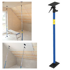 Montagestütze STANDARD 115-285cm gummierte Platten an beiden Seiten