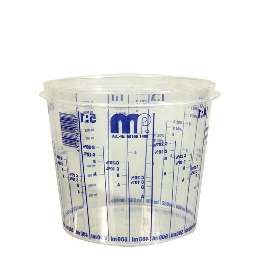 Mischbecher 350 ml bedruckt, aus Kunststoff, antistatisch