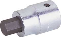 6-kant-Stecknuss 1" 22mm Vanadium-Extra,verchromt