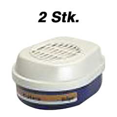 1 Paar Gasfilter A2 gegen organische Gase und Dämpfe