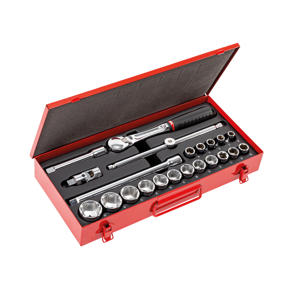 Stecknusskassette U612-1/2 CEB 10-32mm 22-teilig,Vanadium-USAG-Extra