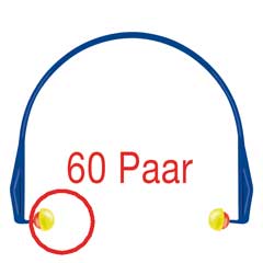 Ersatzstöpsel 60 Paar, SNR 24dB zu Bügelgehörschutz Art.Nr. 3046320