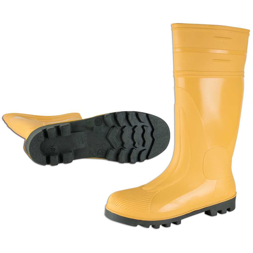 Sicherheitsstiefel gelb Gr. 38 Kunststoffkappe, Stahl-Zwischensohle S5