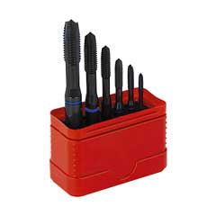 Maschinengewindebohrersatz M3-10,6-tlg. BLAURING,DIN 371 Form B,HSS-E