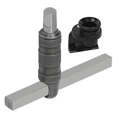 Kugelschlag-Härteprüfer mit Vergleichsstab und Lupe