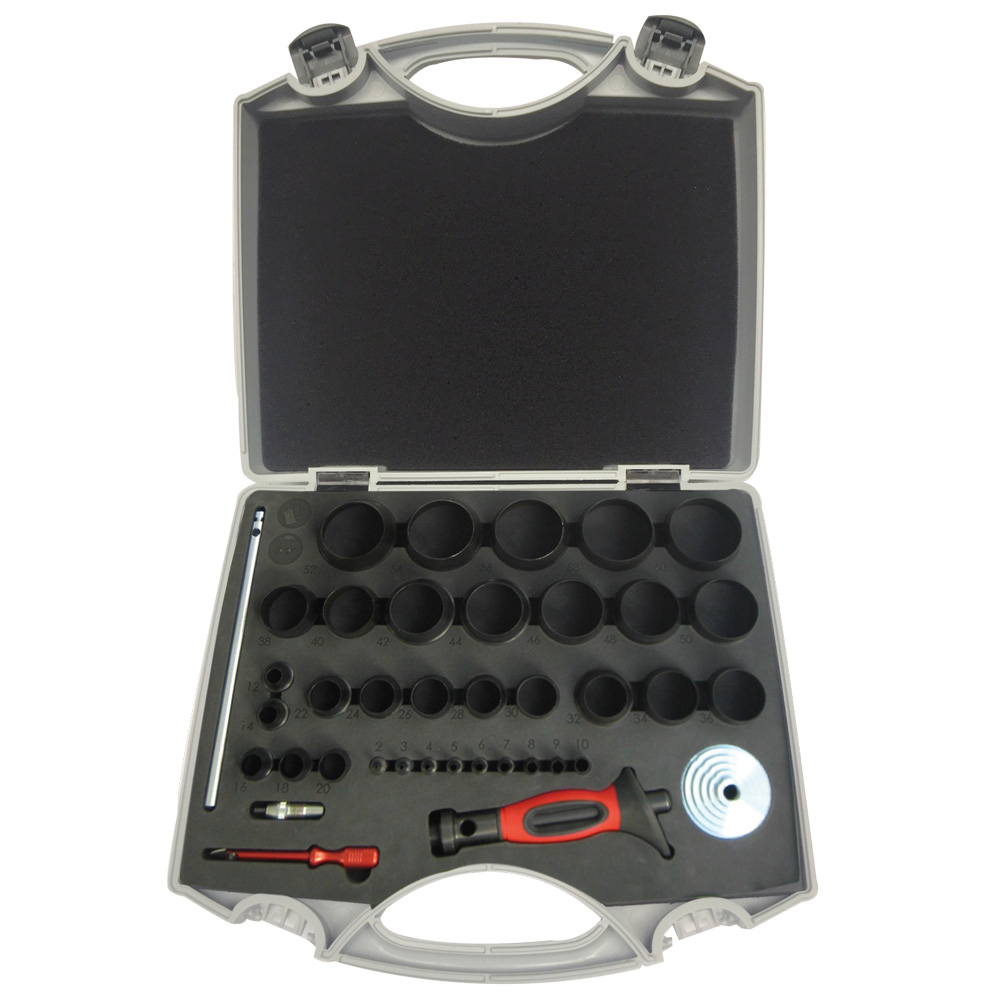 Super-Quick Loch+Ringgarnitur 2-60mm Schlagkörper und Locheinsätze