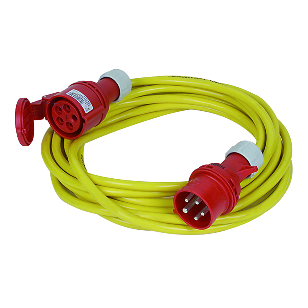 Verlängerungskabel 400V/16A,5m 5x2,5mm² Baurobust K35,IP44,mit Phasenwender