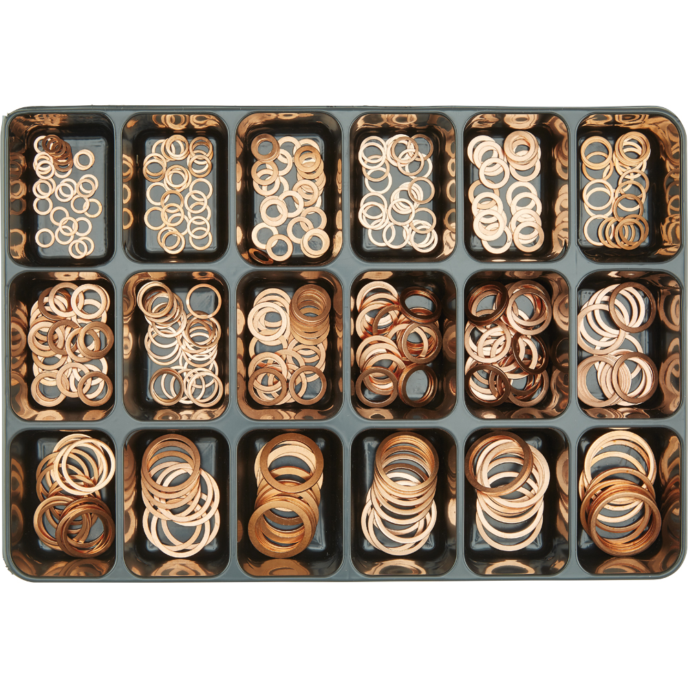 SPIRAL Sortimentkoffer 335-teilig Kupferdichtringe DIN 7603 A