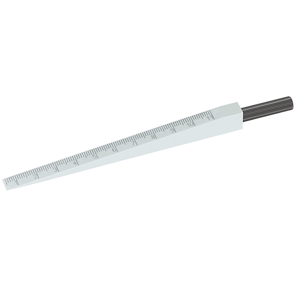 Messkeil 0,5-11mm/0,1 Ablesung ABS - Kunststoff, misst bis 11mm Dicke