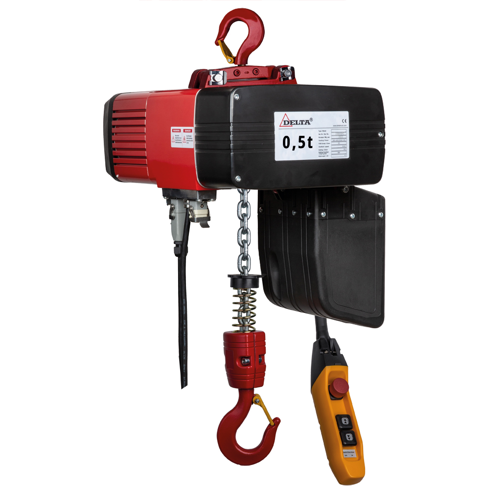 Elektrokettenzug DELTA 500kg, 6m Hub 400V, 2 Geschwindigkeiten