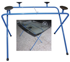 Windschutzscheiben+Platten-Rep.Ständer mit 4 Saugplatten,klappbar