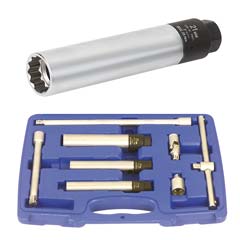 Zündkerzennuss-Set 8-teilig,14/16/21mm 19/20/25Nm 3/8" Antrieb,TORQ-CONTROL