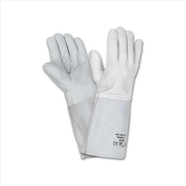 WIG-Schweißerhandschuh Gr.11 Vollnappaleder, hohe Stulpe