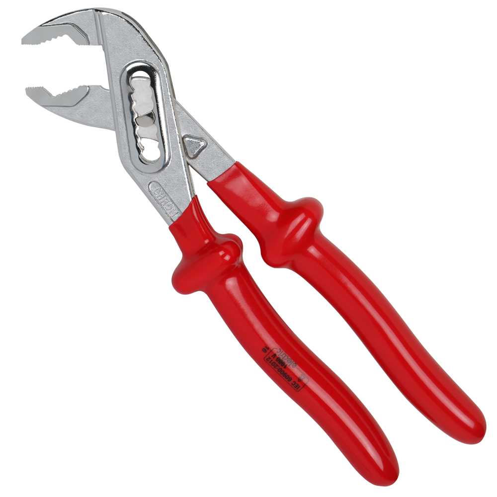 Wasserpumpenzange 1000Volt 240mm mit durchgestecktem Gewerbe,2-Schicht-Isol