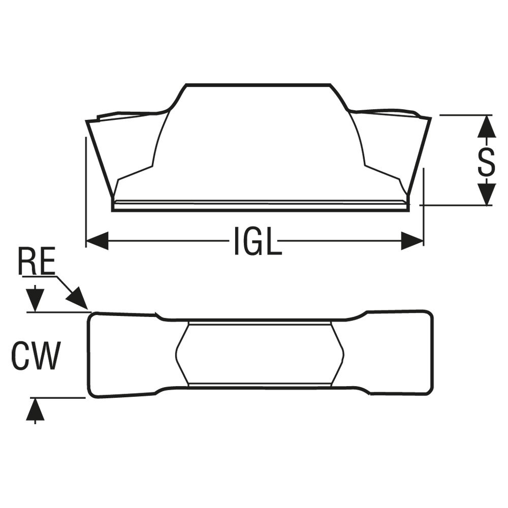10 Stück MDT- LCMF160302-0300-MT-CP500 Stechplatte - allgemeine Drehbearbeitung