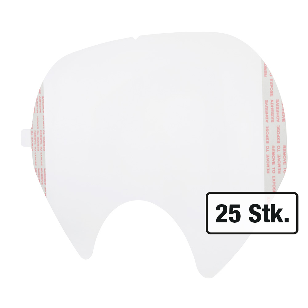 25 Stück Visier-Schutzfolien 6885,zu Silikon-Vollmaske Art.Nr. 3064-069