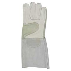 Schweißer-Handschuh Gr.10,5 Innenhand Vollleder, Spaltleder-Stulpe