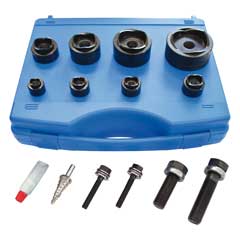 Loch-Knacker-Satz M16-M63,und 22,5mm SUPER,inklusive Zubehör,in Kassette