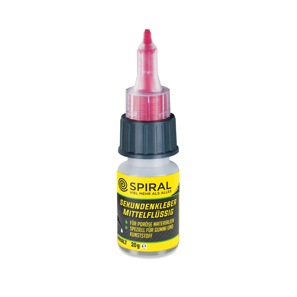 Blitz-Sekundenkleber,20g mittelflüssig speziell für Gummi und Kunststoff