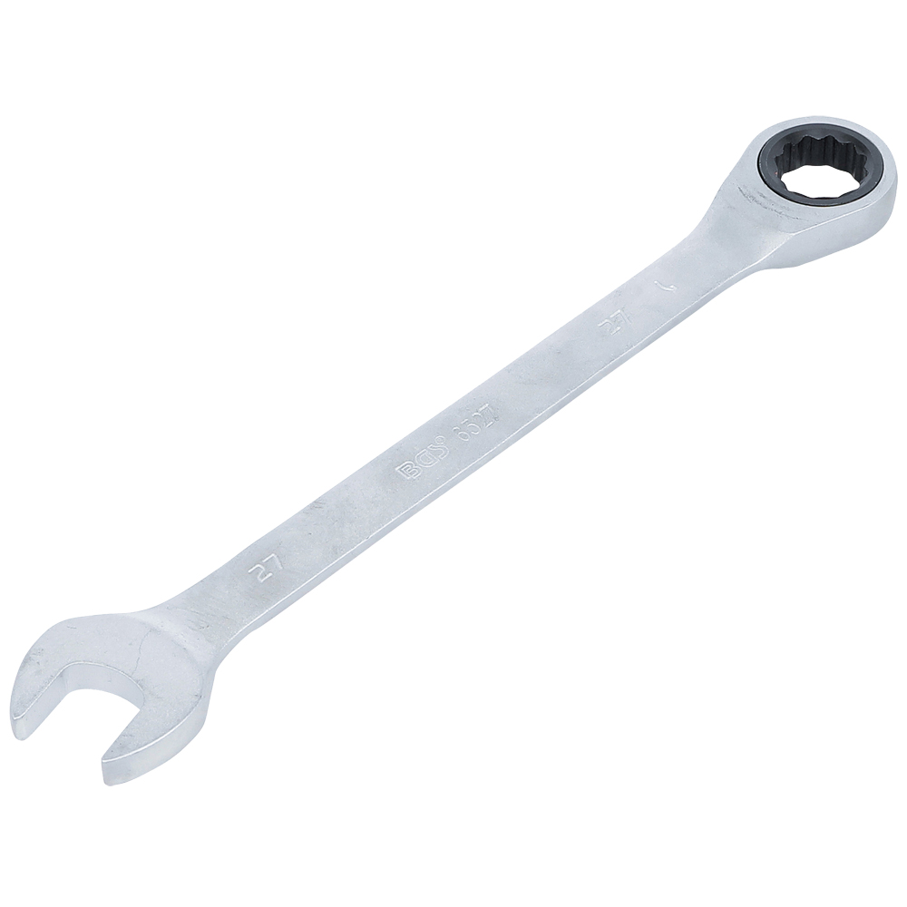 Gabel-Ring-Ratschschlüssel 24mm,gerade Chrom-Vanadium,verchromt,72Z