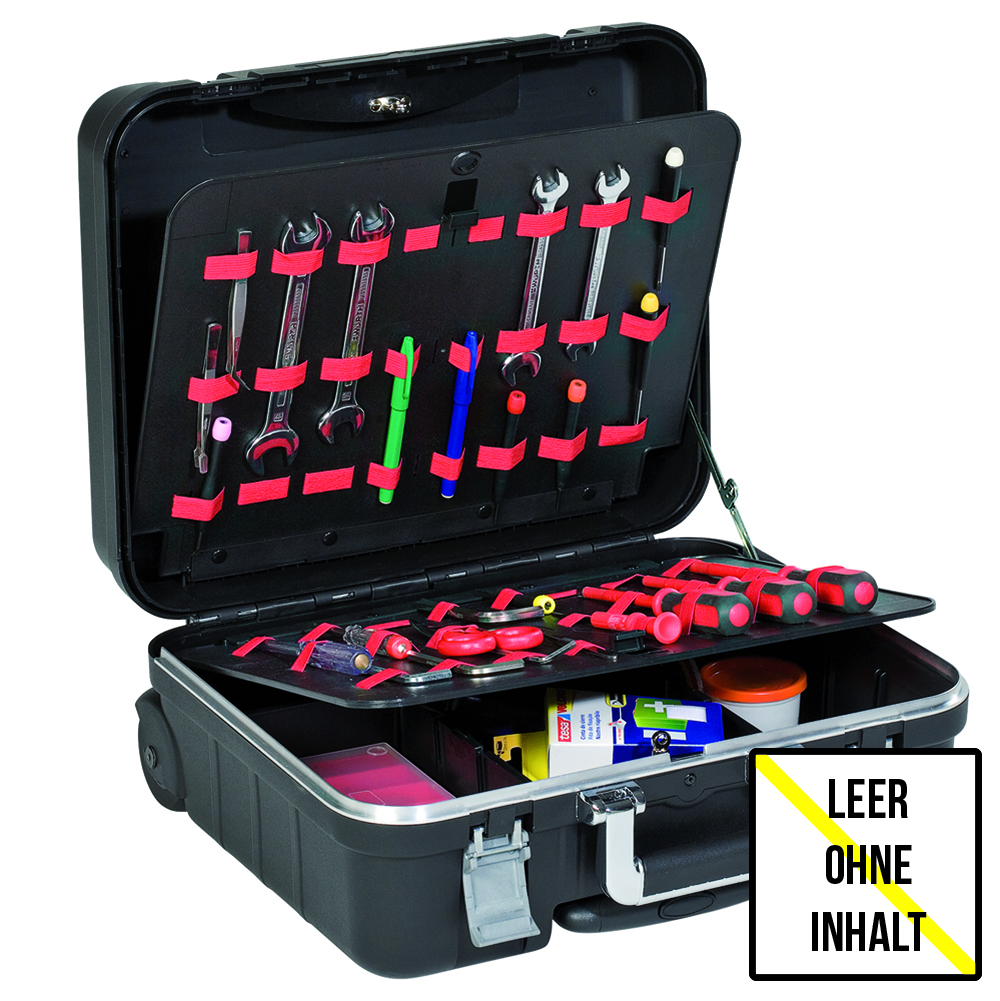 Koffer Boxer-Kompakt,mit Rädern 2 Werkzeugtafeln,430x320x190mm