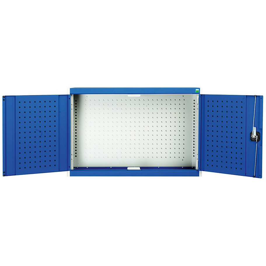 Hängeschrank 1050x325x700mm (BxTxH) 4-Kant-Lochung,RAL 7035/5010