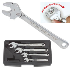 Gabel-Ratschspannschlüssel-Satz 9-20mm 4-teilg,autom.stufenlos,CrV,in Box