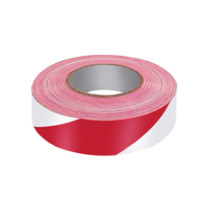 Warn-Absperrband rot/weiß, ohne Spender 500x80mm, schräg schraffiert