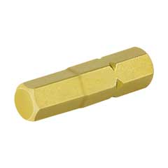 TIN 6-kant-Bit 1/4" 25mm/SW 3,0mm für höchste Standzeit,TIN-beschichtet