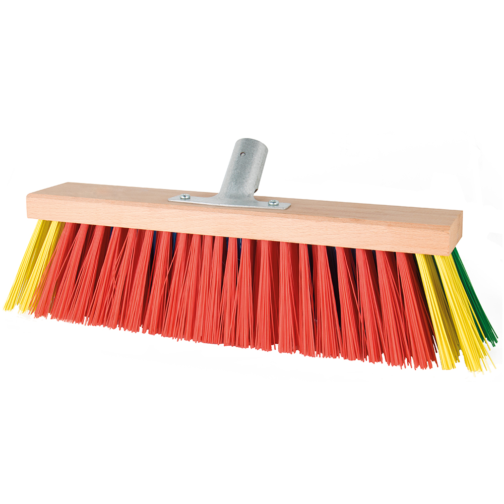 2in1 Straßenbesen 400mm mit Metall- Stielhalter 28mm Grob/Feinschmutz