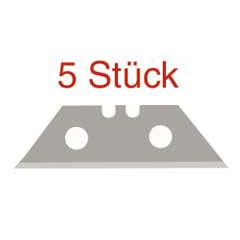 5 Stück Trapez-Klingen extrastark 0,63mm
