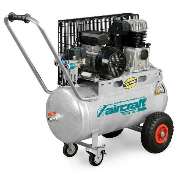 Kompressor TOP 2,2kW/10bar/50l Kessel verzinkt,230V,fahrbar