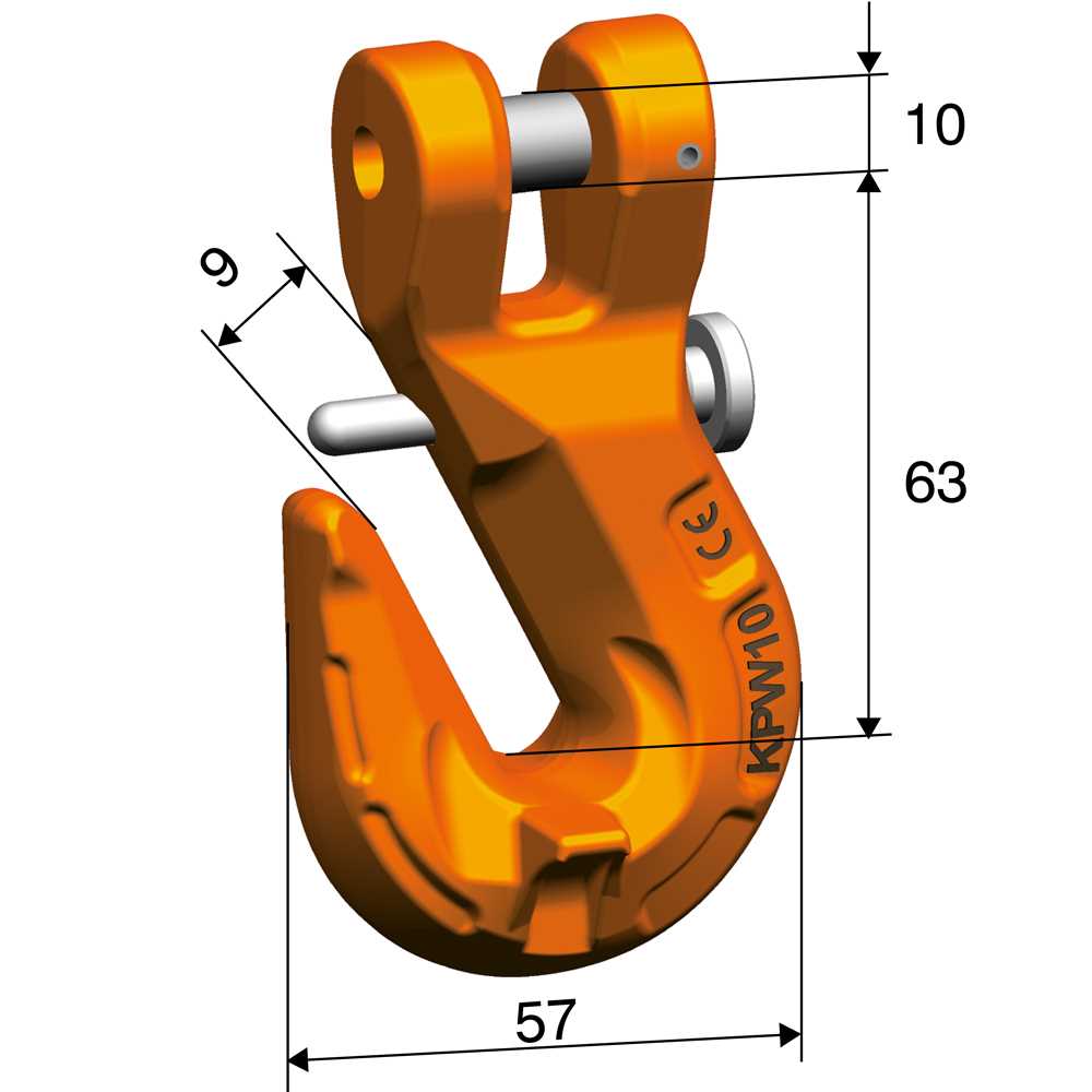 Kuppelparallelhaken Nicralloy KPS 8 Güteklasse 10 - hochfest,nach EN 1677-1