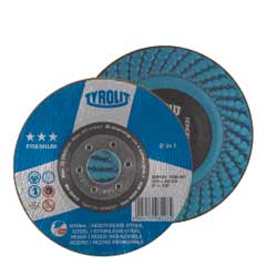 Schruppscheibe Premium 115 K36 A36-BF Rondeller Stahl/Inox/Guss/Alu