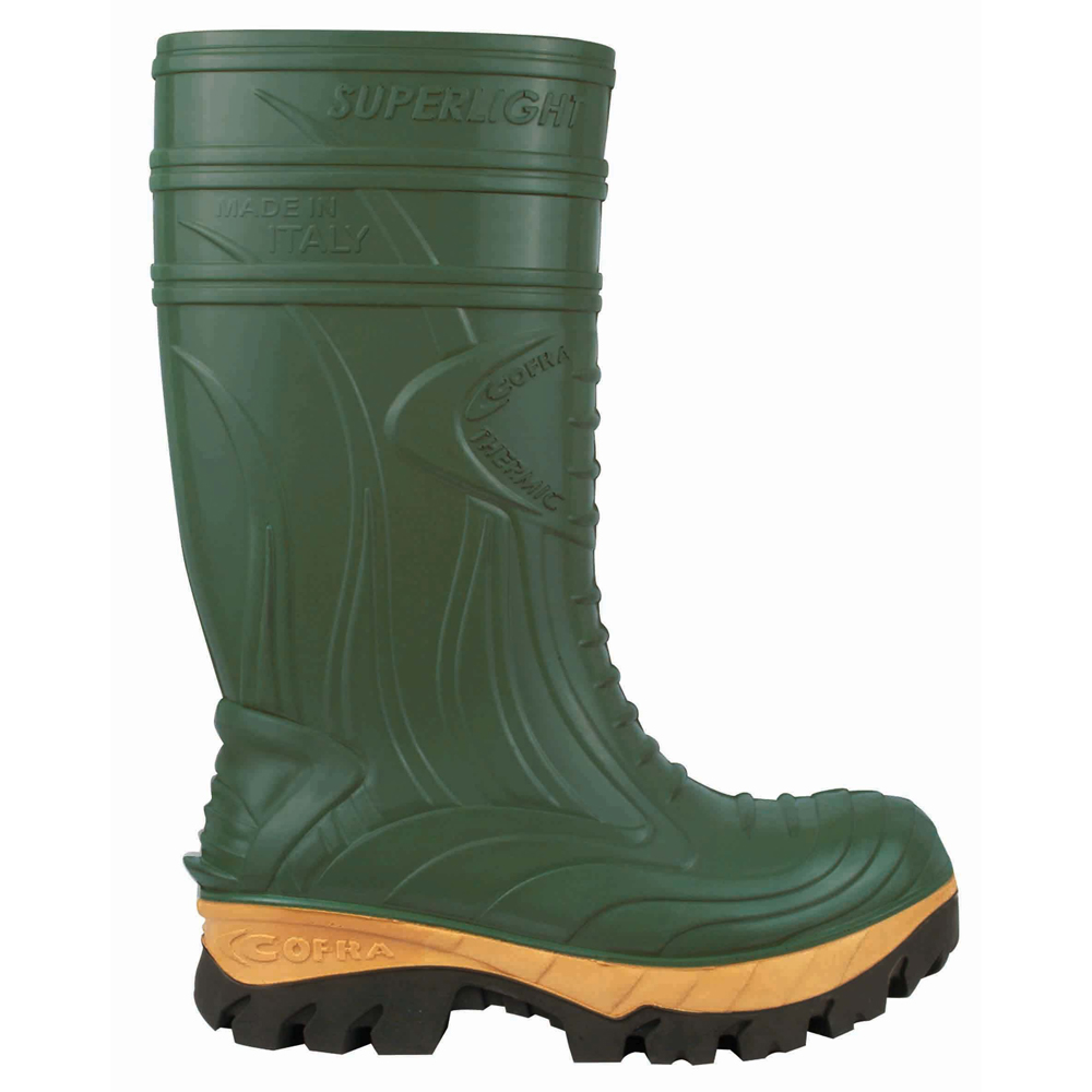 PU-Sicherheitsstiefel S5 oliv Gr. 46 Kälteschutz bis -50°C, antistatisch