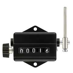 Hubzähler 5-stellig HK 35 Antrieb rechts Drehrichtung zum Beschauer