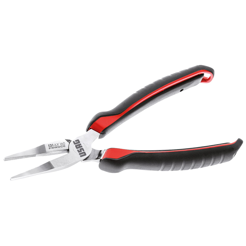 Mechanikerzange U131 AX 160mm,gerade Vanadium-USAG-Extra,flach,isoliert