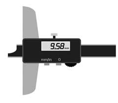 DIGITAL-Tiefenmaß 500x120mm Ablesung 0,01mm MAXIMA