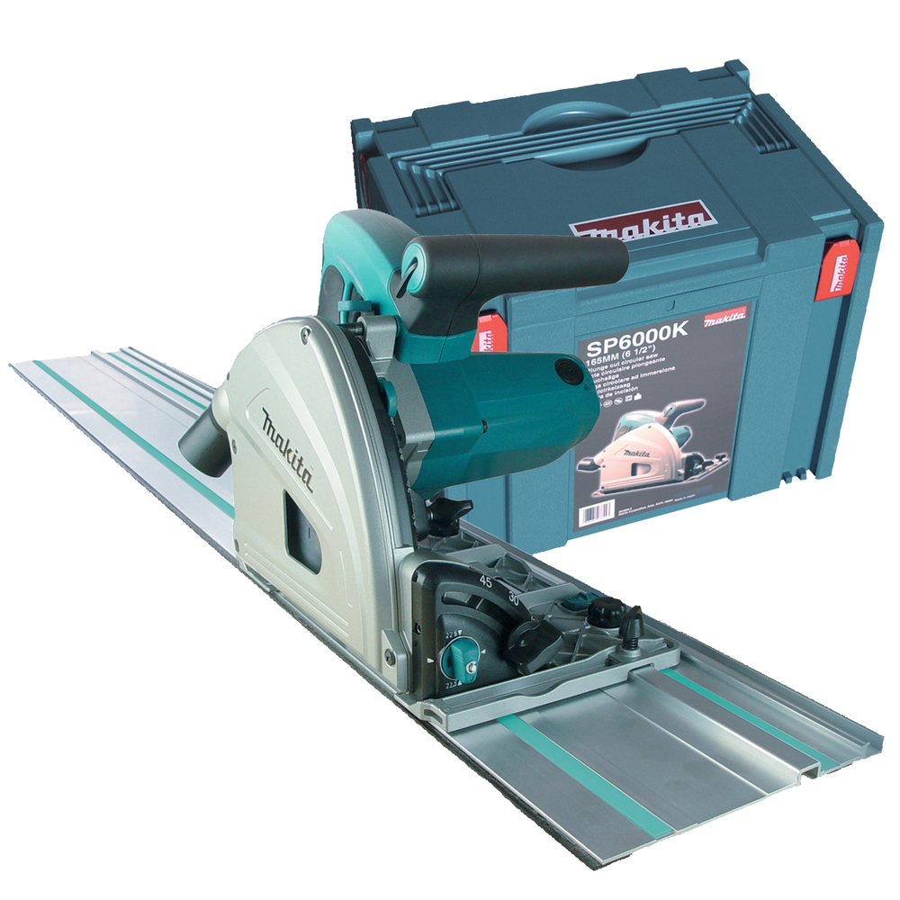 Tauchsäge MAKITA SP6000KX 1300W 165mm mit Führungssch.u.Koffer,56mm Tiefe