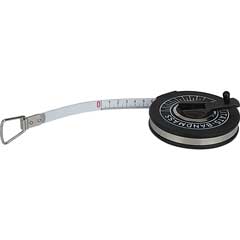 Maßband 10m,13mm breit,eichfähig weiß emailliert,durchgehende Teilung