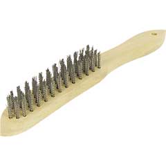 Drahtbürste NIROSTA 4-reihig Bürstenteil aus rostfreiem Stahldraht