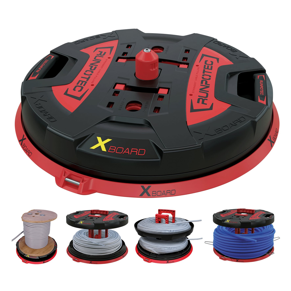 Kabelabroller Profi, bis 800kg Tragkraft max. Ø500mm,auch f. Rohre, Seile, etc