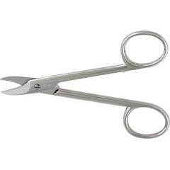 Elektronik-Schere glatt 110mm,vernickelt feinst geschliffen,1.Qualität