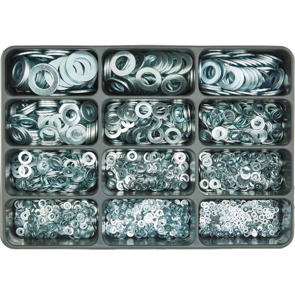 SPIRAL Sortimentkoffer 1.840-teilig Scheiben DIN 125 A vz. blau A2K