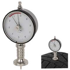 Profiltiefen-Messgerät Bereich:0-10mm Teilung 0,1mm  Schleppzeiger