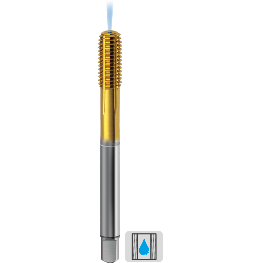 Gewindeformer  M12 6HX/HSSE-TIN-IK DIN2174C für Sackloch