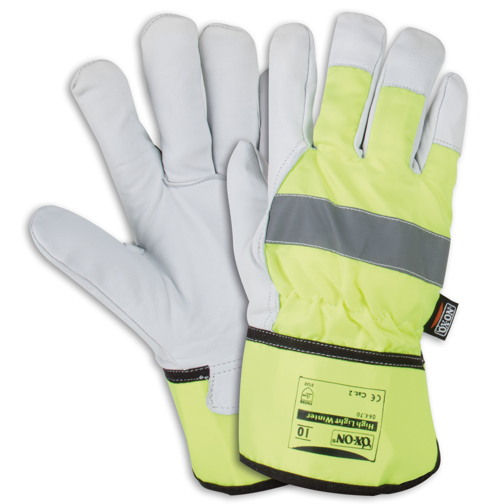 Winterhandschuh HIGH LIGHT Gr.10 gelb EN 388 3.1.2.2. CE Cat.II Reflexstreifen